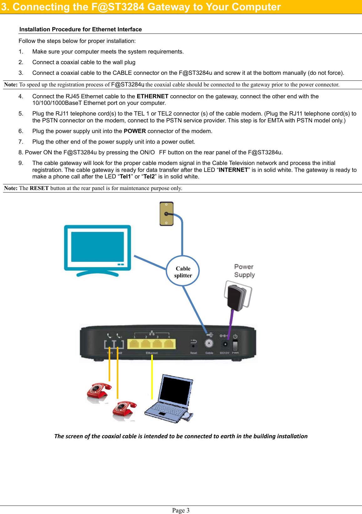 Sagemcom f@st 3864 user manual pdf